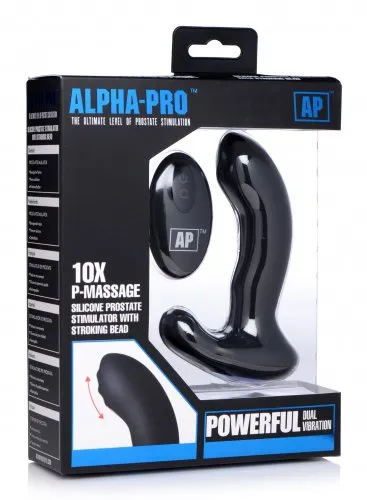 Alpha-pro 10x P-massage Moving Bead Prostate Stimulator | XR Brands Male Sex Toys
