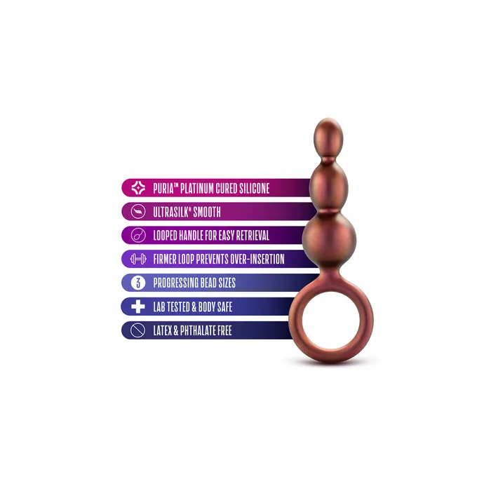 Anal | Anal Adventures Matrix Beaded Loop Butt Plug - Blush Novelties