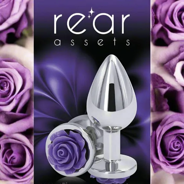 Anal My Amazing Fantasy Purple Rose Design Butt Plug Medium