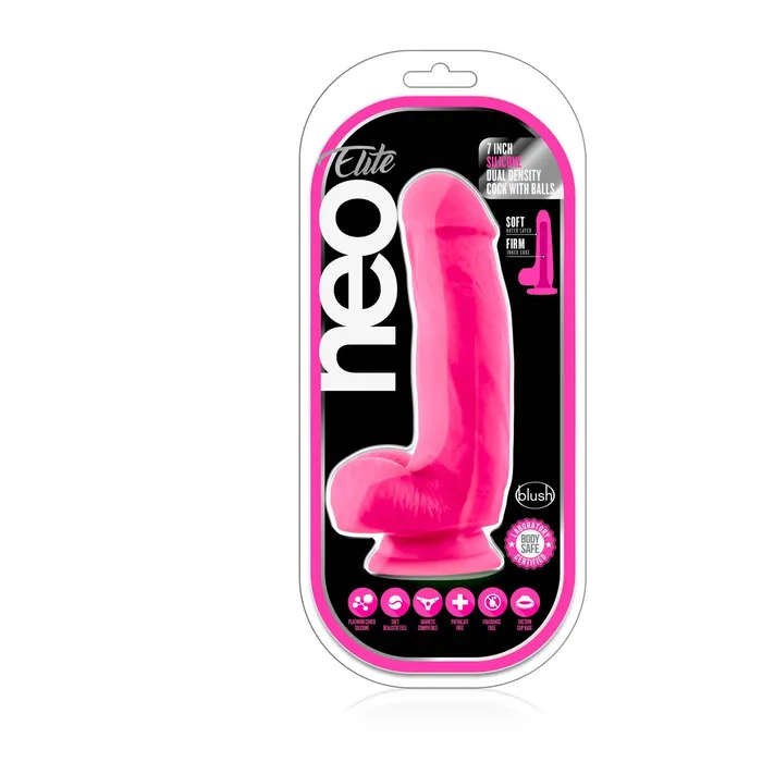 Anal | Neo Elite Neo Elite Large Dual Density Silicone Dildo 7 Inch