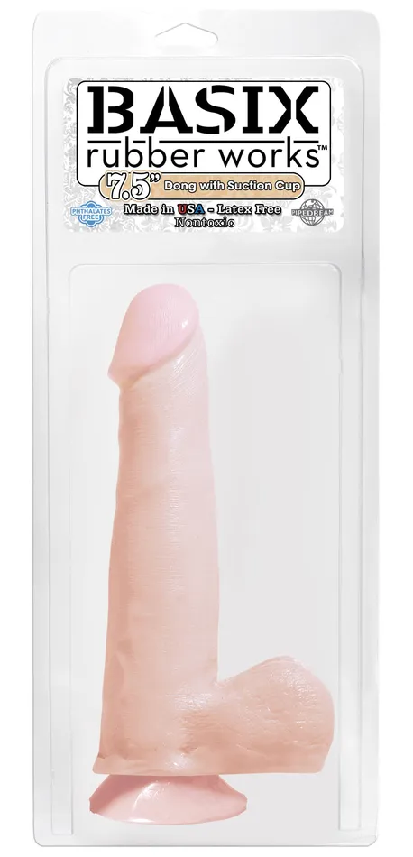Basix Rubber Works 7.5in Dong W- Suction Flesh | Pipedream Products Dildos Basix Rubber Works 7.5in Dong W- Suction Flesh | Pipedream Products Dildos