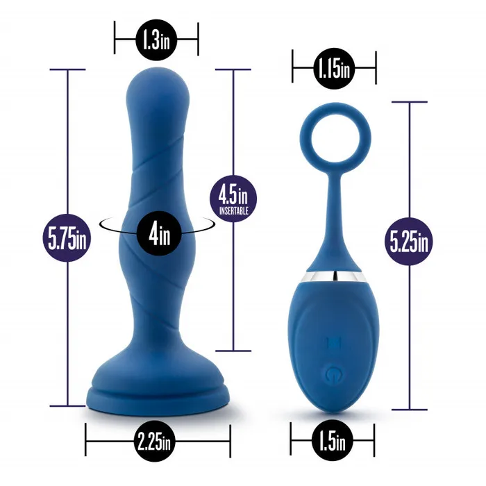 Blush Novelties Vibrators | Performance Plus - Dynamo - Blue Blush Novelties Vibrators | Performance Plus - Dynamo - Blue