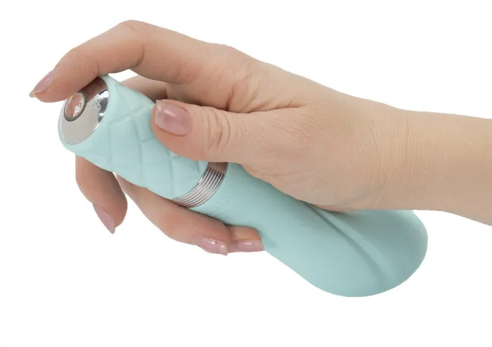 BMS Factory Vibrators | Pillow Talk Sassy G-Spot Vibe With Swarovski Crystal - Teal BMS Factory Vibrators | Pillow Talk Sassy G-Spot Vibe With Swarovski Crystal - Teal