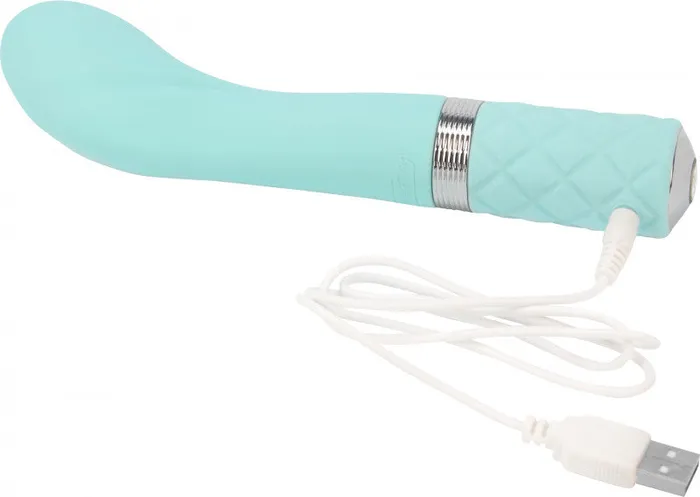 BMS Factory Vibrators | Pillow Talk Sassy G-Spot Vibe With Swarovski Crystal - Teal BMS Factory Vibrators | Pillow Talk Sassy G-Spot Vibe With Swarovski Crystal - Teal