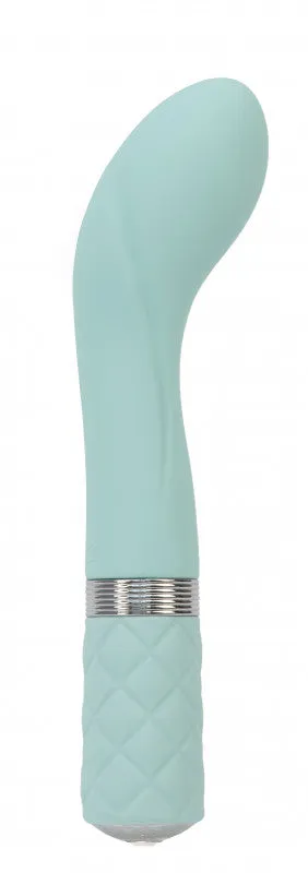 BMS Factory Vibrators | Pillow Talk Sassy G-Spot Vibe With Swarovski Crystal - Teal BMS Factory Vibrators | Pillow Talk Sassy G-Spot Vibe With Swarovski Crystal - Teal