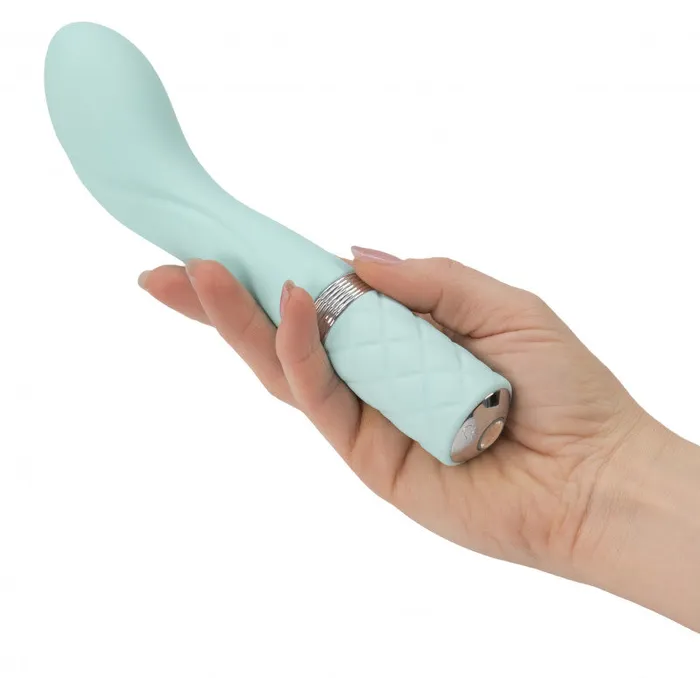 BMS Factory Vibrators | Pillow Talk Sassy G-Spot Vibe With Swarovski Crystal - Teal BMS Factory Vibrators | Pillow Talk Sassy G-Spot Vibe With Swarovski Crystal - Teal