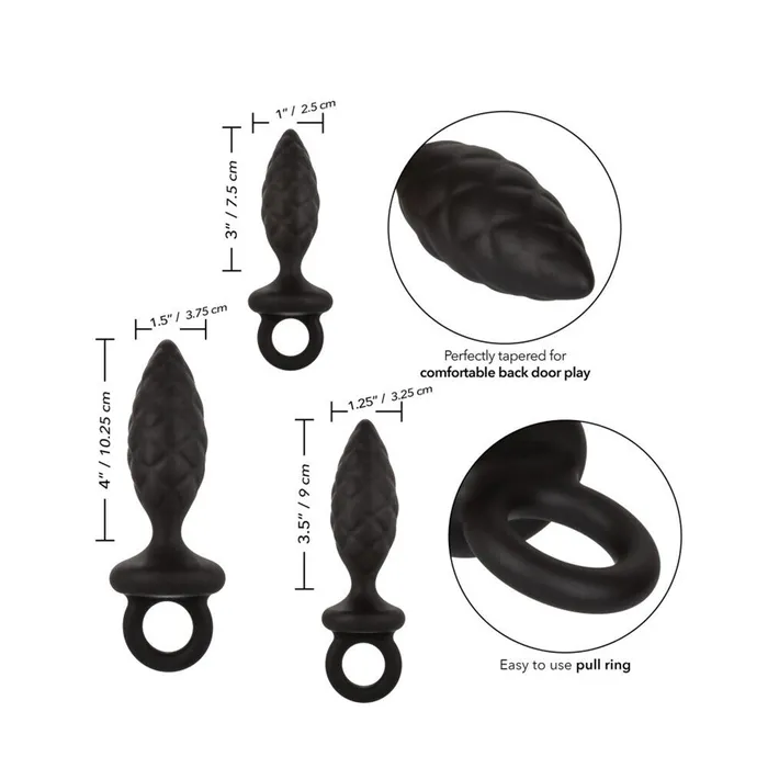 California Exotic Male Sex Toys | 3 Piece Silicone Anal Probe Kit California Exotic Male Sex Toys | 3 Piece Silicone Anal Probe Kit