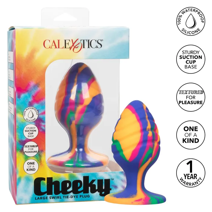 Cheeky Large Swirl Tie Dye Plug | California Exotic Novelties Anal Cheeky Large Swirl Tie Dye Plug | California Exotic Novelties Anal
