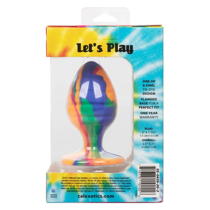 Cheeky Large Swirl Tie Dye Plug | California Exotic Novelties Anal Cheeky Large Swirl Tie Dye Plug | California Exotic Novelties Anal