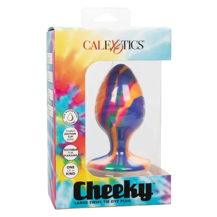 Cheeky Large Swirl Tie Dye Plug | California Exotic Novelties Anal Cheeky Large Swirl Tie Dye Plug | California Exotic Novelties Anal