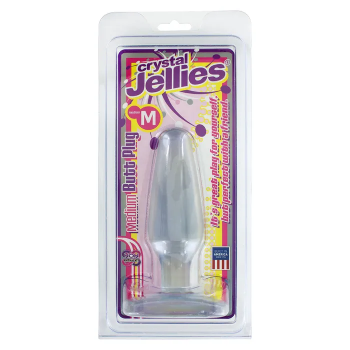 Doc Johnson Anal | Crystal Jellies Medium Butt Plug Clear Doc Johnson Anal | Crystal Jellies Medium Butt Plug Clear