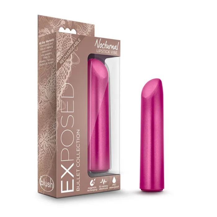 Exposed Nocturnal Rechargeable Lipstick Vibe Cherry Blush Novelties Vibrators Exposed Nocturnal Rechargeable Lipstick Vibe Cherry Blush Novelties Vibrators