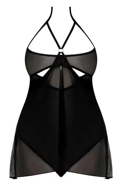 Forever Mesh Babydoll Teddy Black S-m | Magic Silk Lingerie Anal
