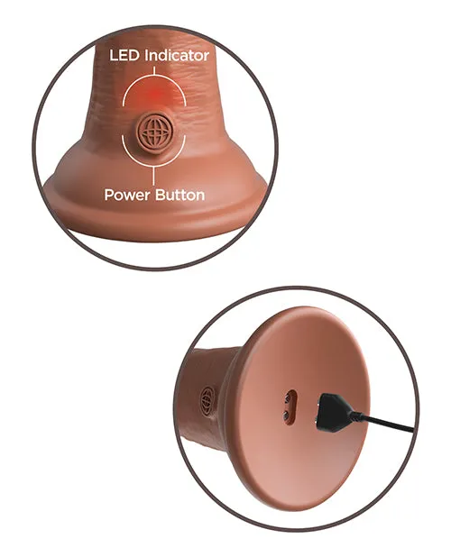 King Cock Elite 6 In Vibrating Dual Density Tan | Pipedream Products Female Sex Toys King Cock Elite 6 In Vibrating Dual Density Tan | Pipedream Products Female Sex Toys
