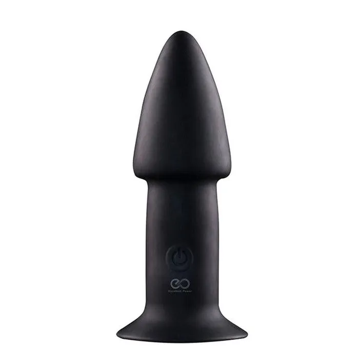 Large Rechargeable Vibrating Tapered Butt Plug 5 Inch Excellent Power Anal