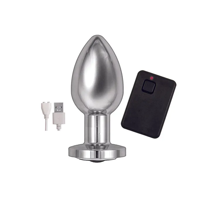 Nasswalk Toys Anal | Ass Sation Remote Vibrating Butt Plug Silver