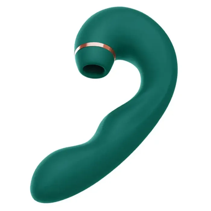 NOBÜ Vibrators | Nobü Essentials - Aria Tapping Pulse Clitoral Vibrator - Emerald
