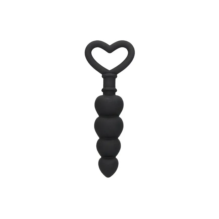 Ouch Silicone Anal Love Beads Black Shots Toys Anal