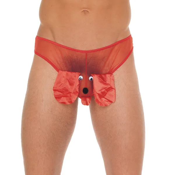 Rimba Mens Red Animal Pouch Vibrators
