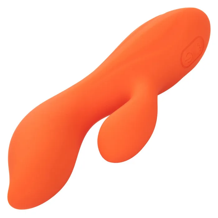 Stella Liquid Silicone Dual Teaser - Orange | CalExotics Female Sex Toys Stella Liquid Silicone Dual Teaser - Orange | CalExotics Female Sex Toys