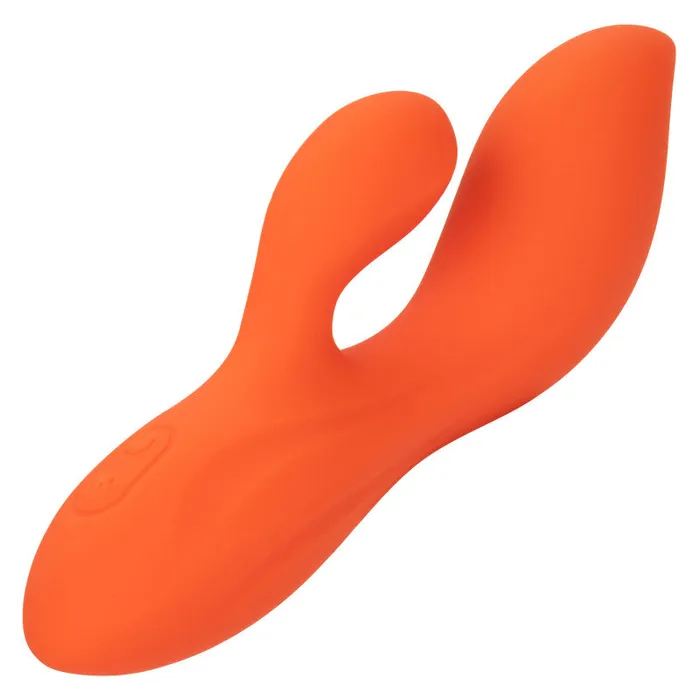 Stella Liquid Silicone Dual Teaser - Orange | CalExotics Female Sex Toys Stella Liquid Silicone Dual Teaser - Orange | CalExotics Female Sex Toys