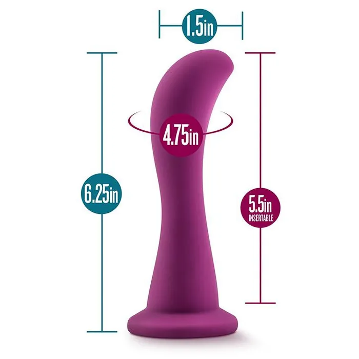 Temptasia Anal | Curved G-spot Silicone Dildo 6.5 Inch