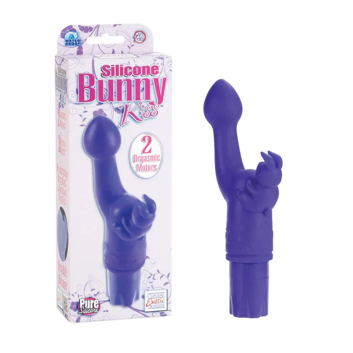 Vibrators | California Exotic Novelties Silicone Bunny Kiss - Purple Vibrators | California Exotic Novelties Silicone Bunny Kiss - Purple