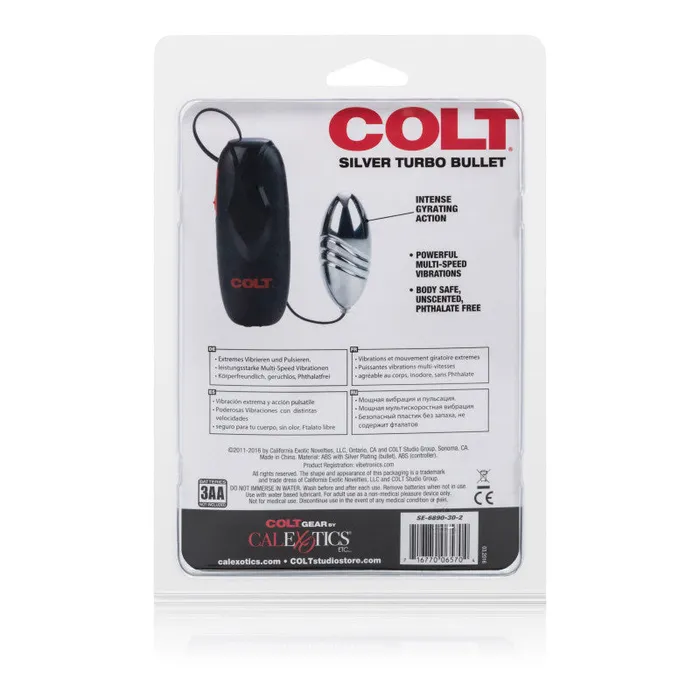 Vibrators | Colt Turbo Bullet - Silver - CalExotics Vibrators | Colt Turbo Bullet - Silver - CalExotics