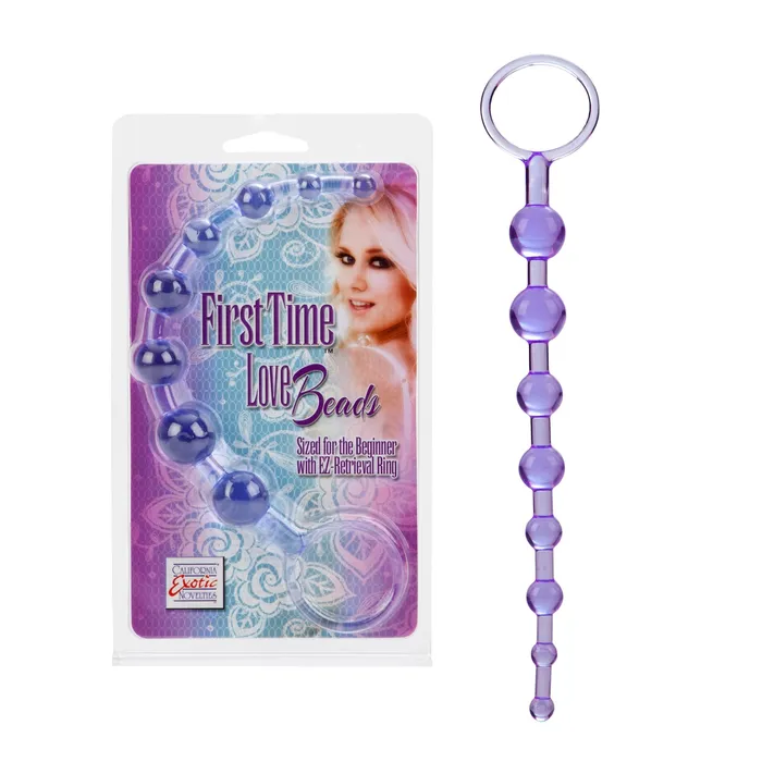 Vibrators | First Time Love Beads Purple - California Exotic Novelties