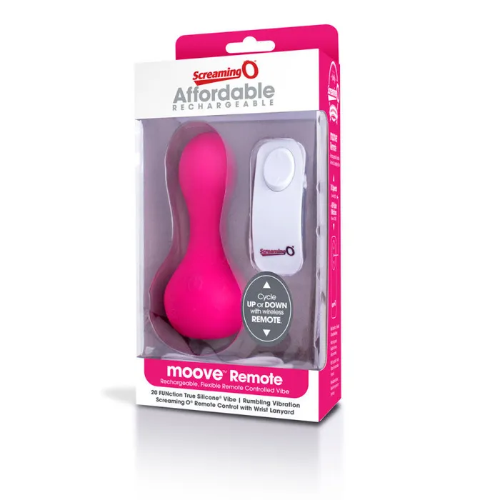 Vibrators | Screaming O Moove Remote Vibe - Pink - Each Vibrators | Screaming O Moove Remote Vibe - Pink - Each