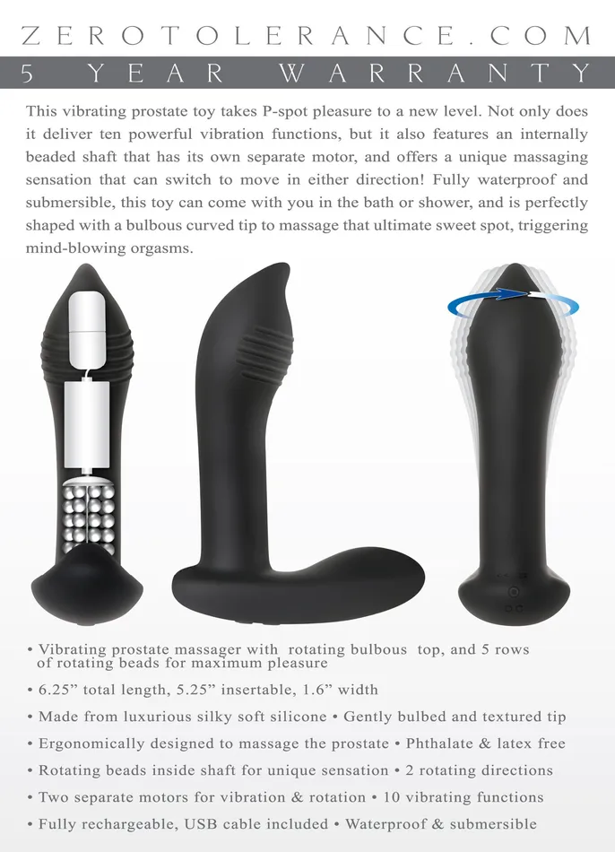 Vibrators | Zero Tolerance Twisted Rimmer Vibrators | Zero Tolerance Twisted Rimmer