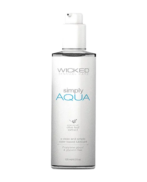 Wicked Lubes Vibrators Wicked Simply Aqua Lube 4 Oz